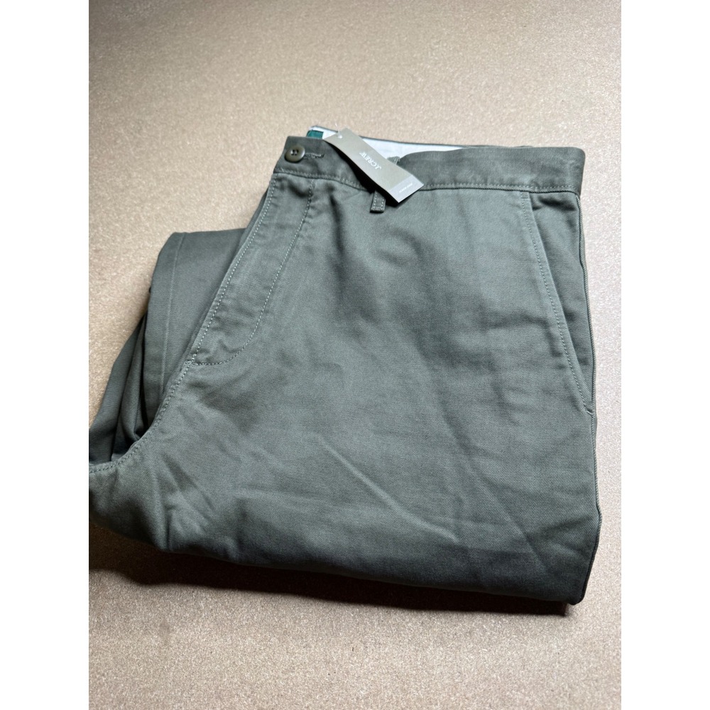 J.Crew Broken-in Straight Chino Pants Mens 34x36 Olive Green CD466 NEW